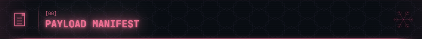 [00] PAYLOAD MANIFEST